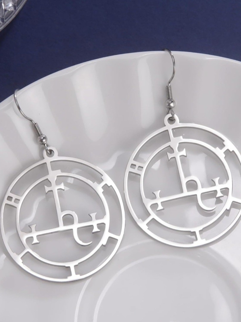 Lilith Sigil Earring & Necklace Set- Women Jewelry